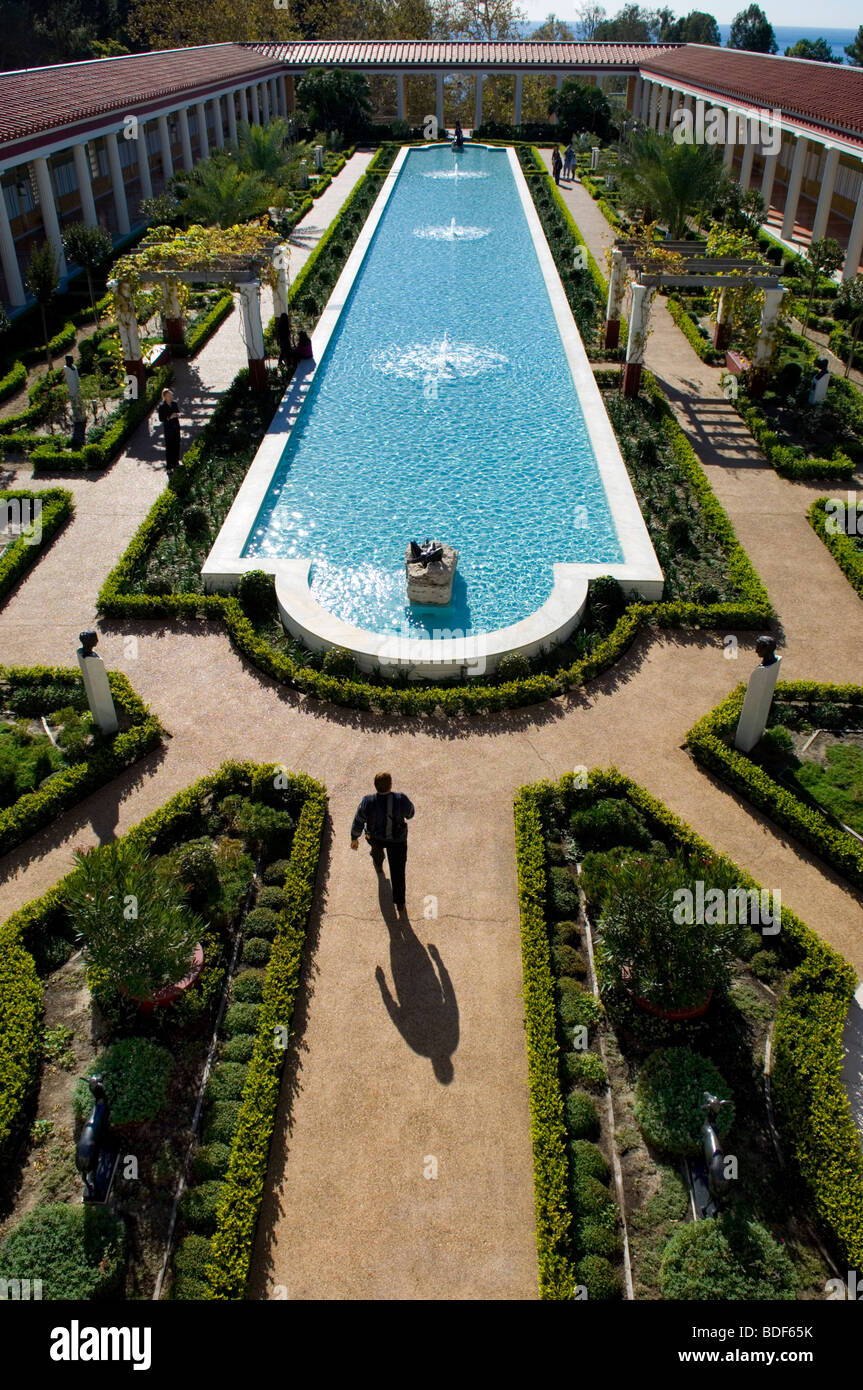 La Villa Getty a Malibu Foto Stock