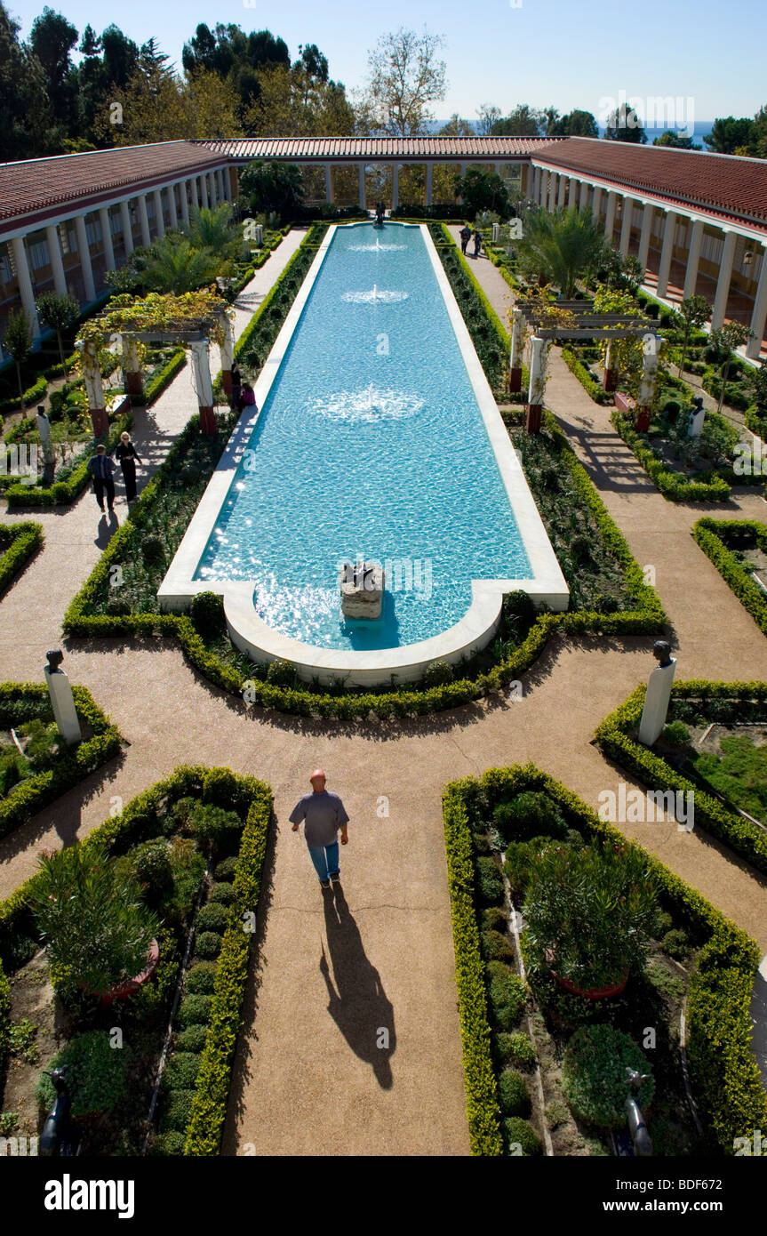 La Villa Getty a Malibu Foto Stock