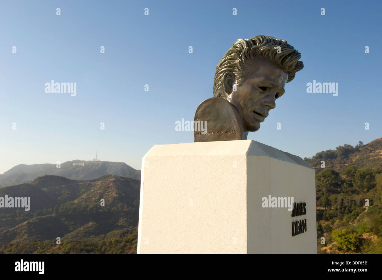 James Dean statua Foto Stock