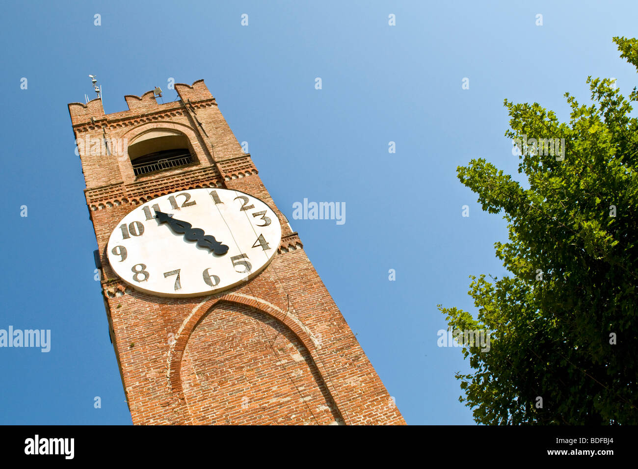 Clock Tower, Mondovì , in provincia di Cuneo, Italia Foto Stock