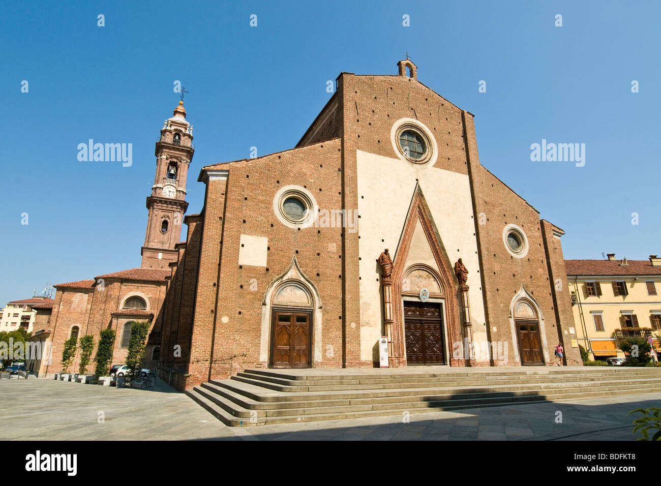 La cattedrale, Saluzzo, provincia di Cuneo, Italia Foto Stock