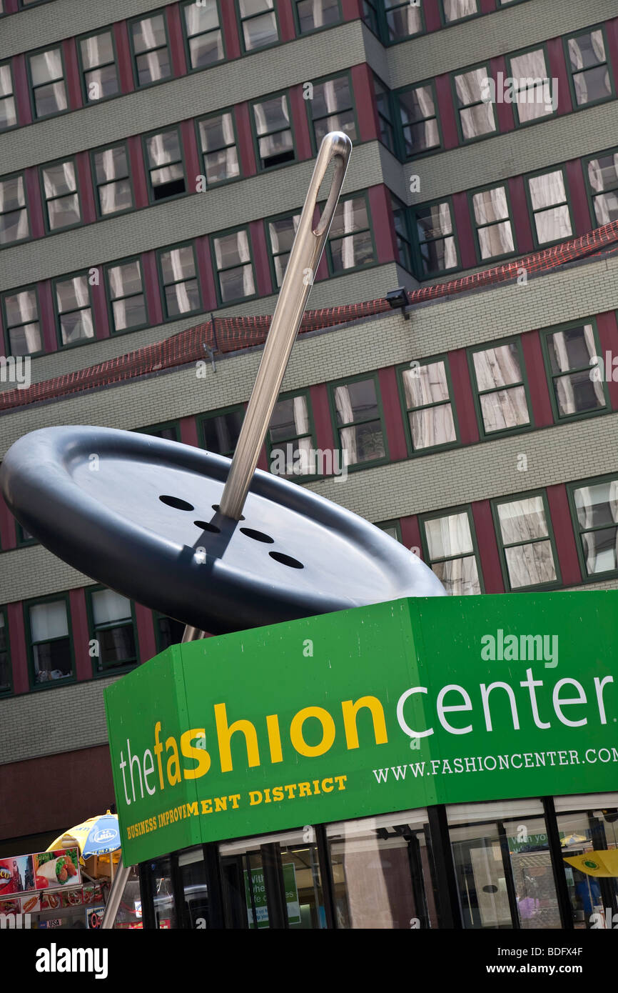 Fashion District Chiosco Informazioni, NYC Foto Stock