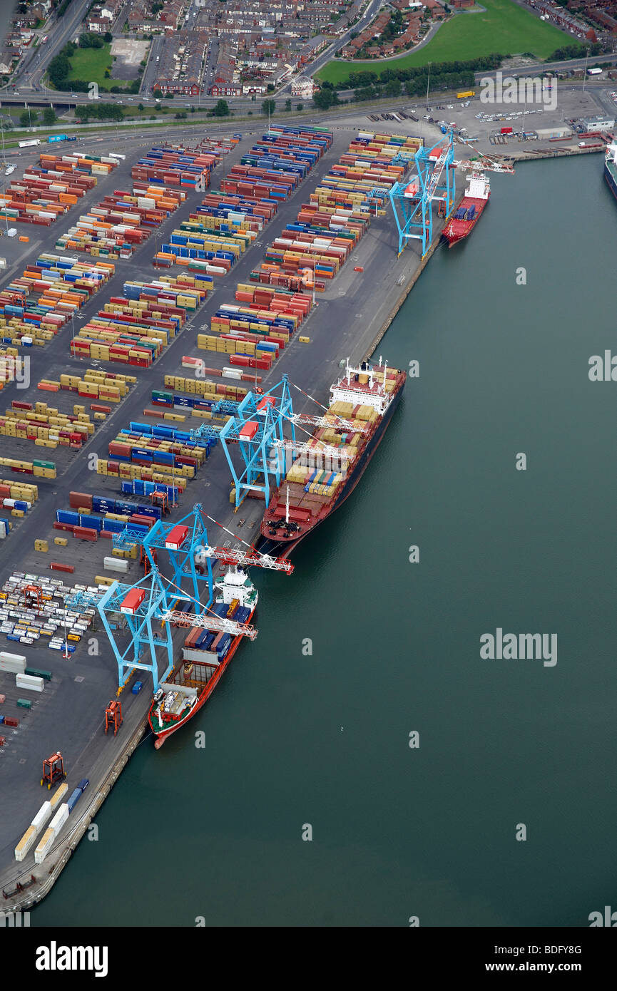 Bootle docks, Liverpool, Nord Inghilterra Occidentale Foto Stock