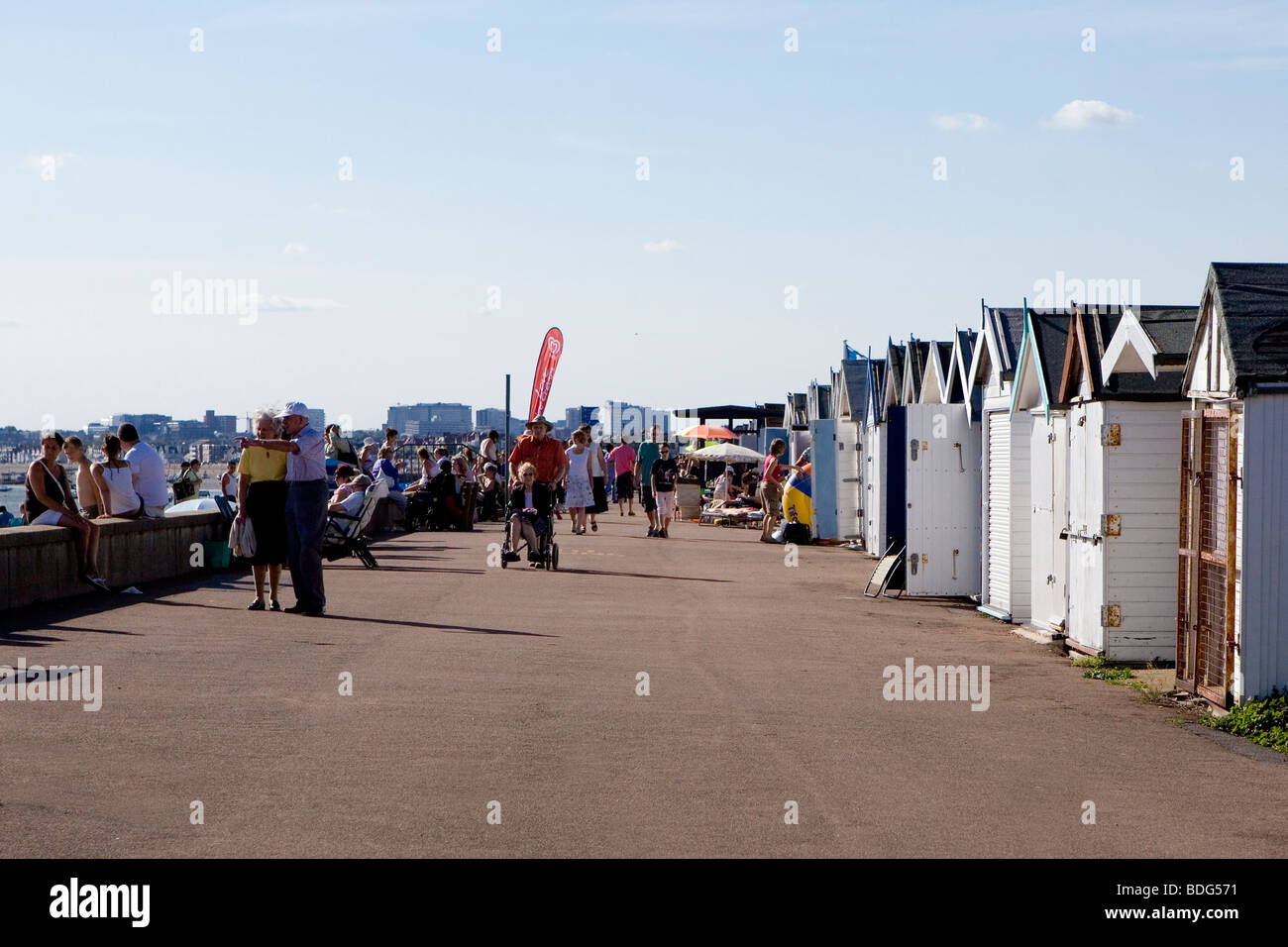 Southend on Sea Beach Capanne Foto Stock