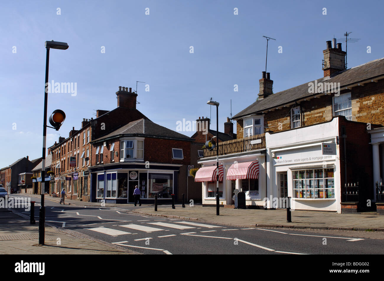 Centro città, Rothwell, Northamptonshire, England, Regno Unito Foto Stock