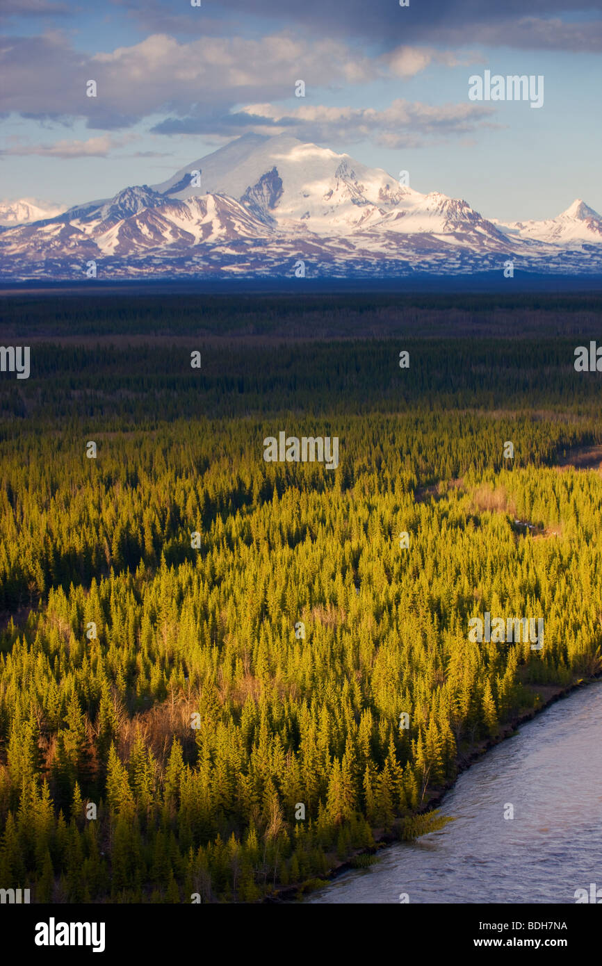 Montare il tamburo, Wrangell Saint Elias National Park, Alaska. Foto Stock