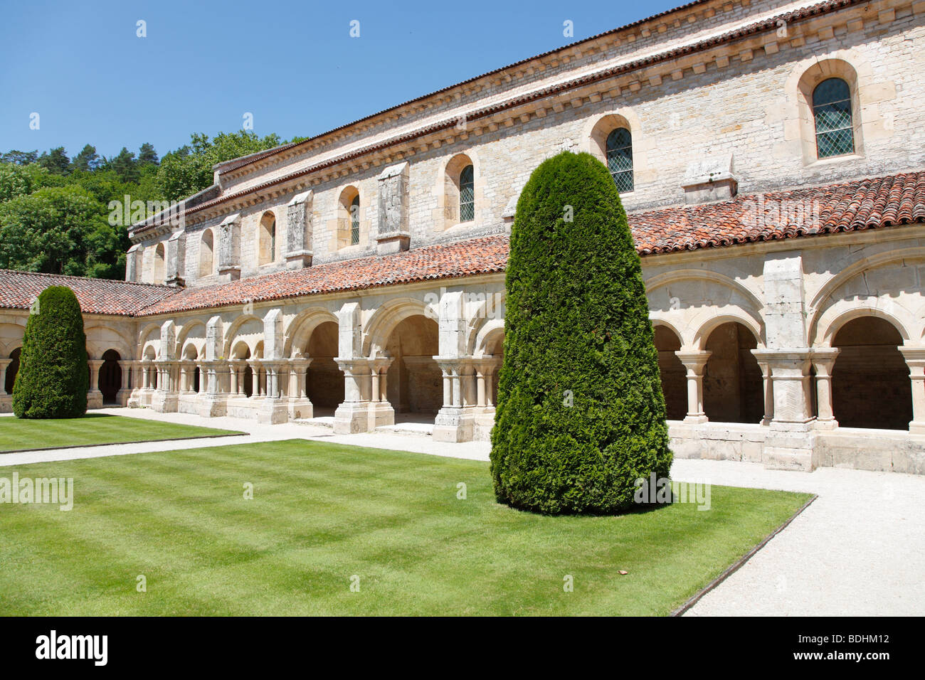 Fontenay Abbey, Montbard, Francia Foto Stock