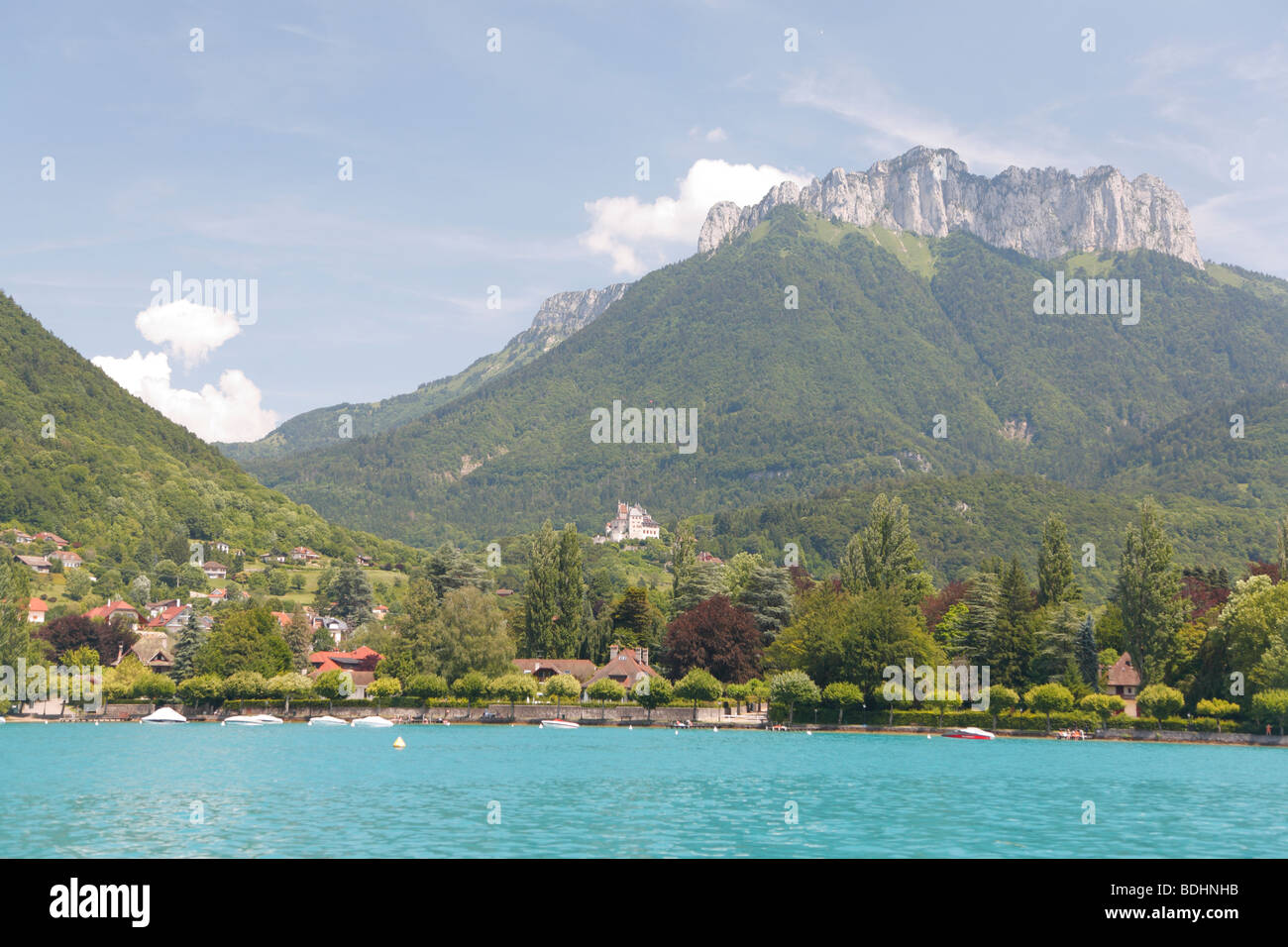 Il lago di Annecy, Francia Foto Stock