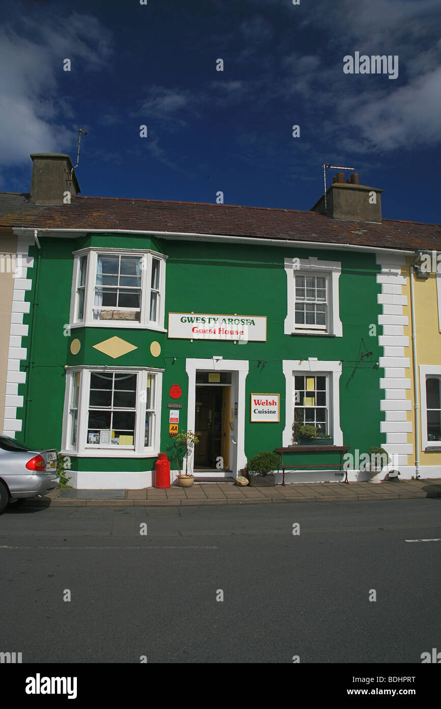 Colorato guest house e cottage in Aberaeron, Ceredigion, West Wales, Regno Unito Foto Stock