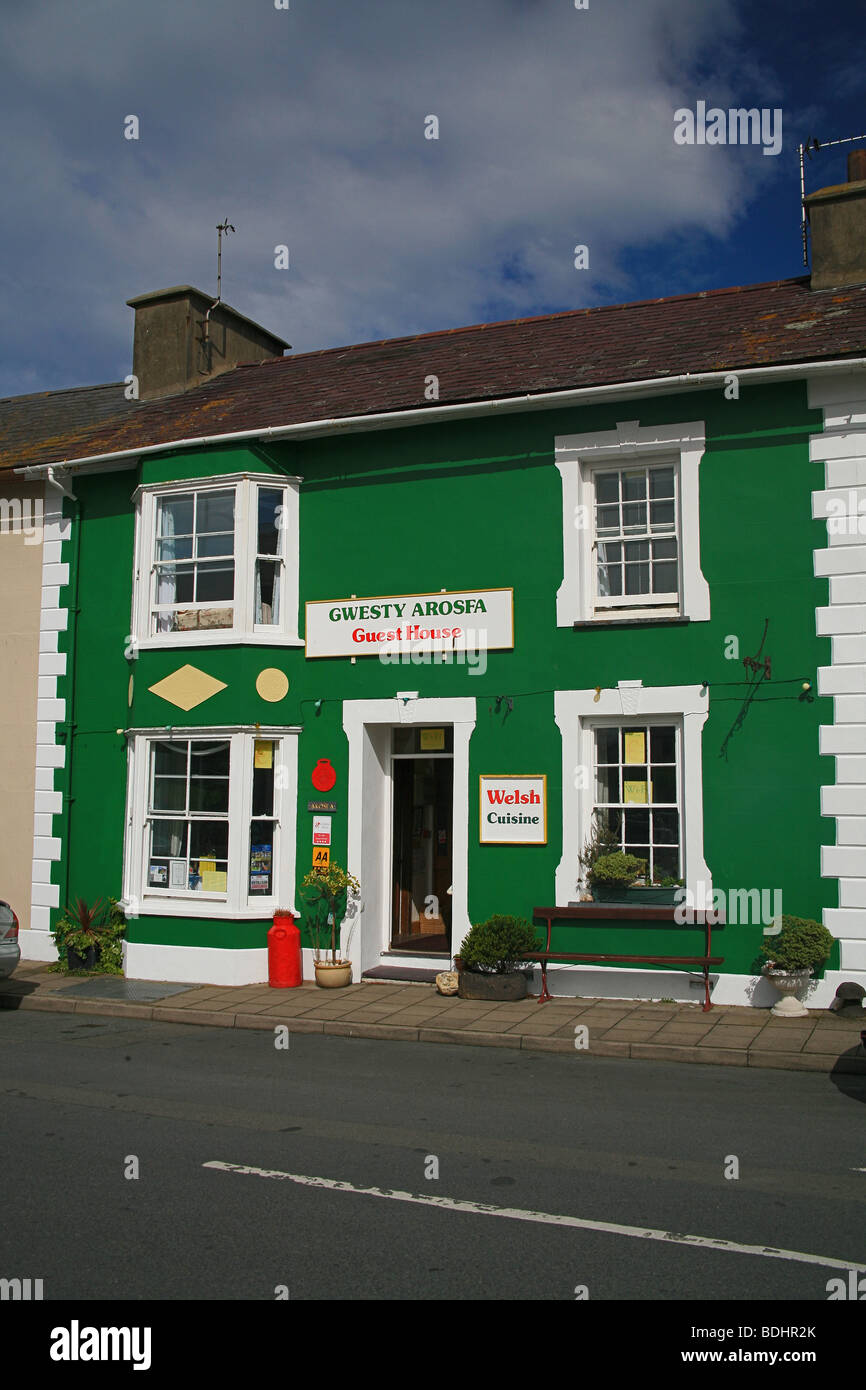 Colorato guest house e cottage in Aberaeron, Ceredigion, West Wales, Regno Unito Foto Stock