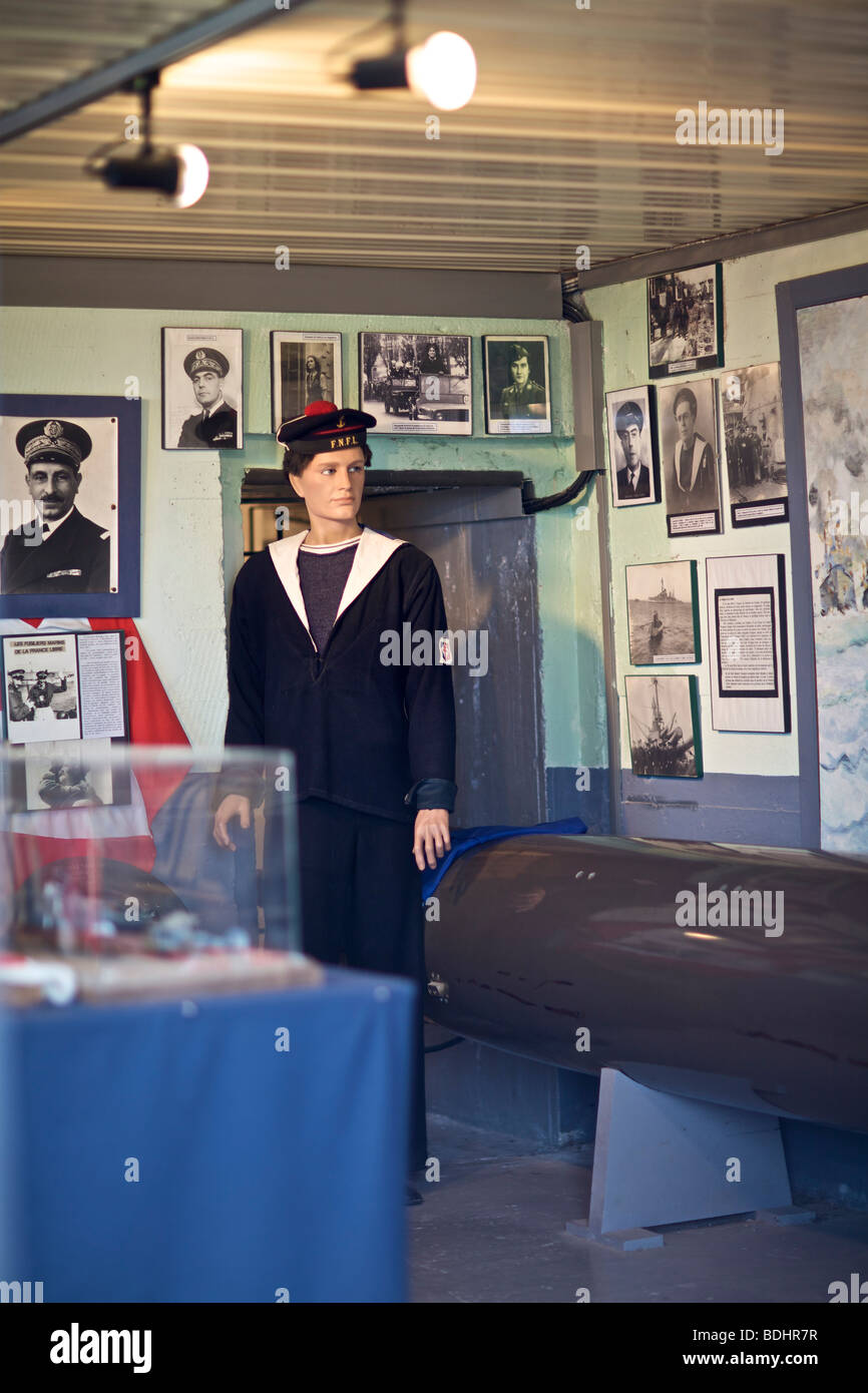 Battaglia dell'Atlantico museum vicino a Camaret e in Bretagna Francia Foto Stock