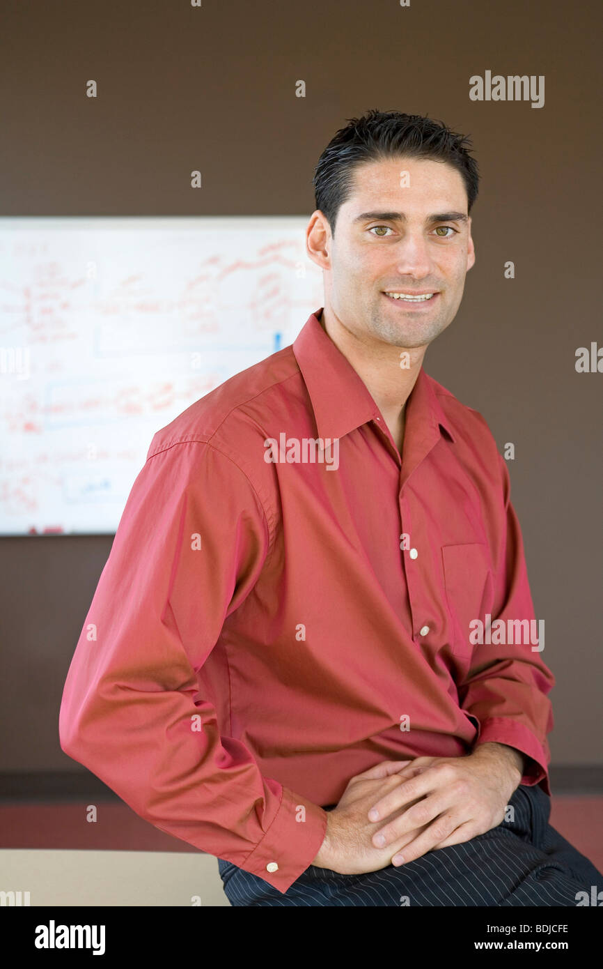 Ritratto di imprenditore della Boardroom Foto Stock