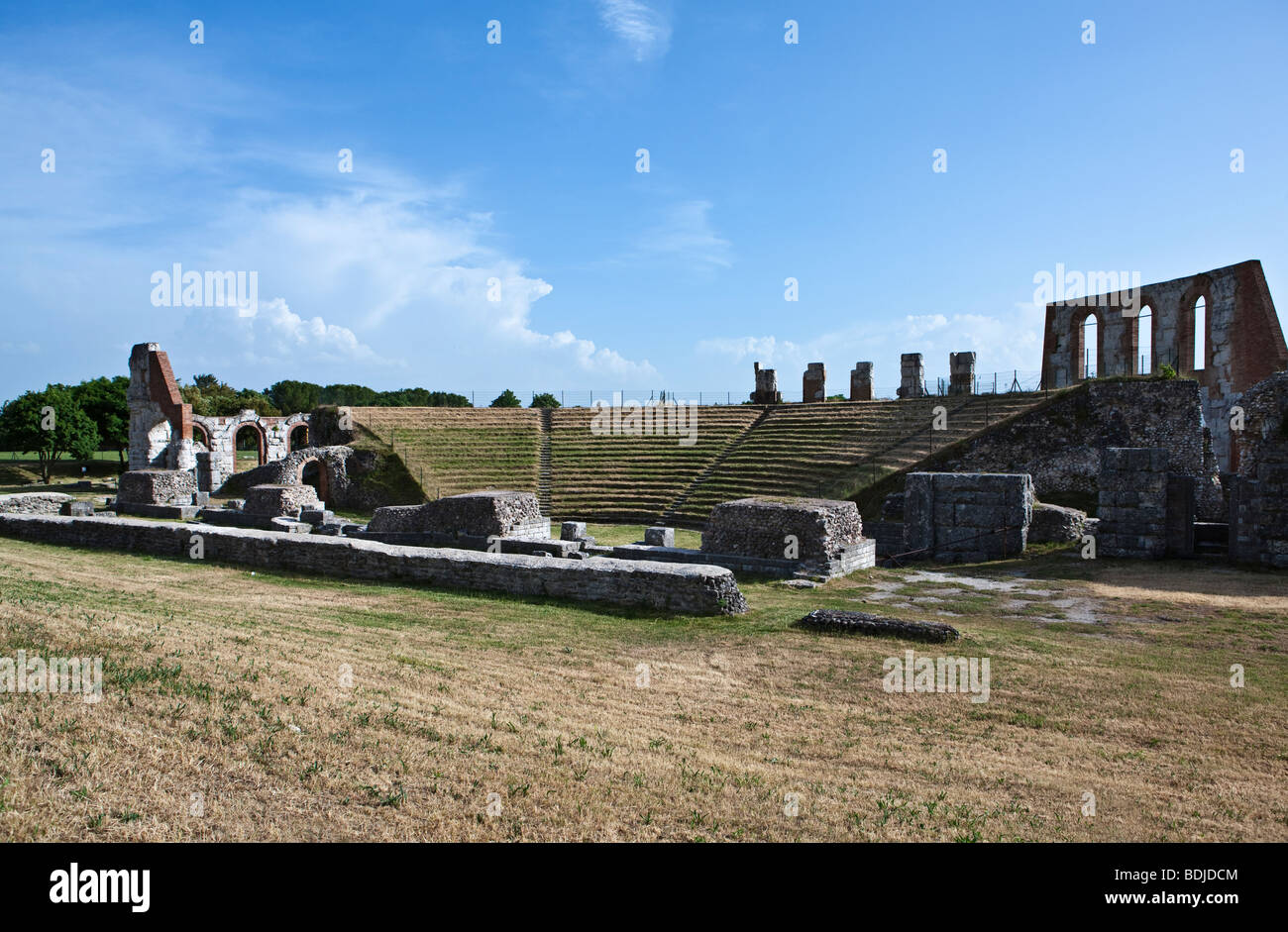 L'Italia,Umbria,Gubbio,il teatro romano Foto Stock