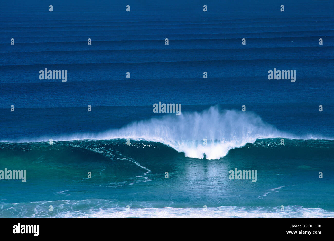 Vista sul mare, onde Foto Stock