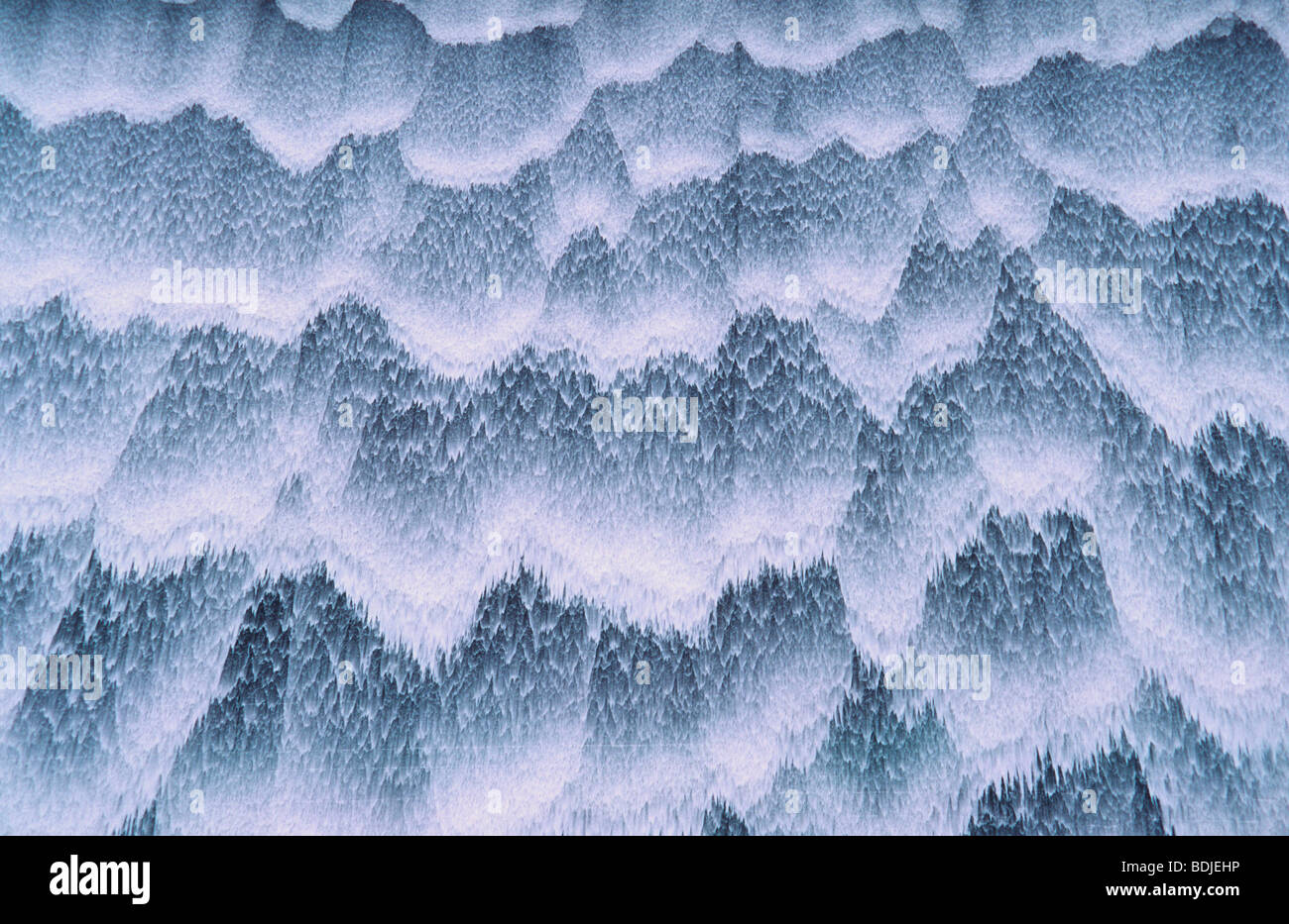 Modello di acqua, acqua a cascata sopra il serbatoio di stramazzo Foto Stock