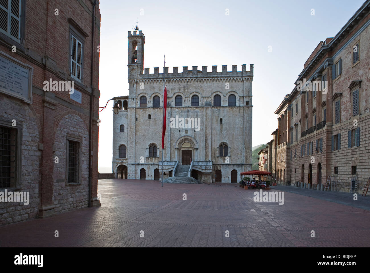 L'Italia,Umbria,Gubbio,il Palazzo dei Consoli Foto Stock
