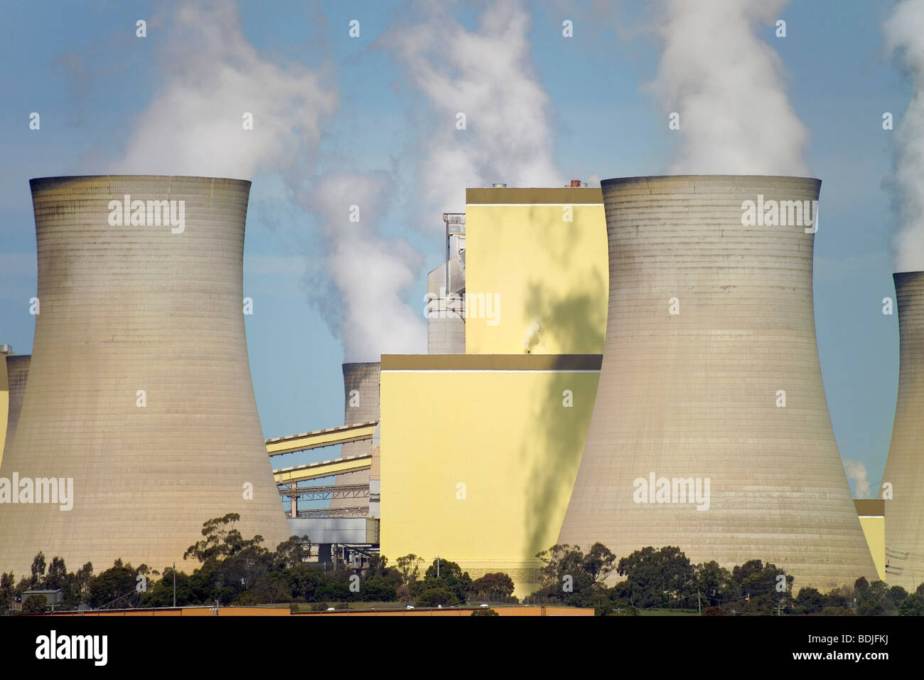 Brown del carbone Carbone Power Station, La Trobe Valley, Australia Foto Stock