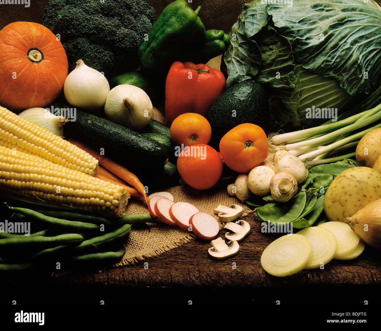 Varietà di verdure Foto Stock