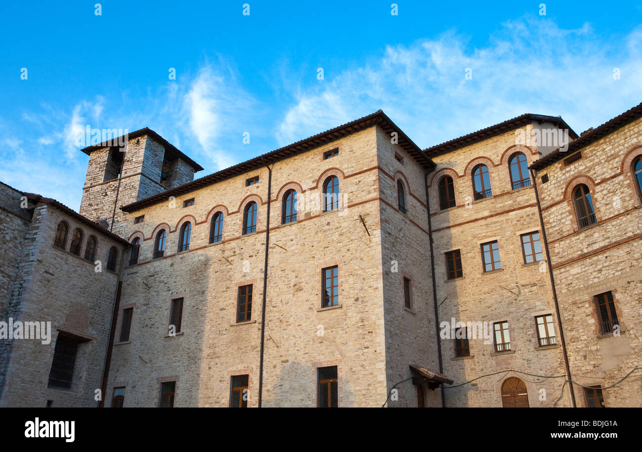 L'Italia,Umbria, Gubbio, S.Ubaldo house Foto Stock