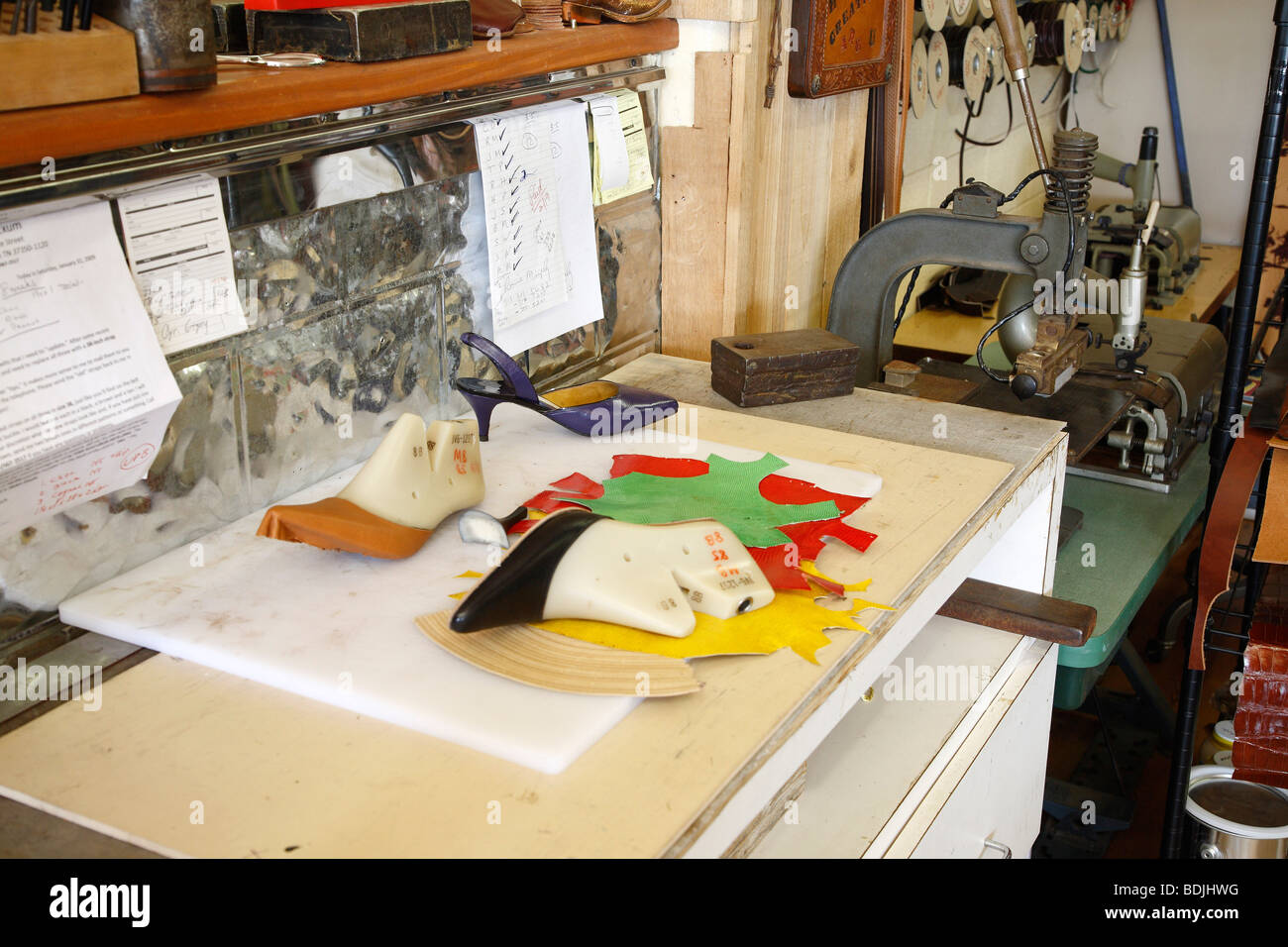 Interno di Maida il Black Jack Boot Company, Houston, Texas, Stati Uniti d'America Foto Stock