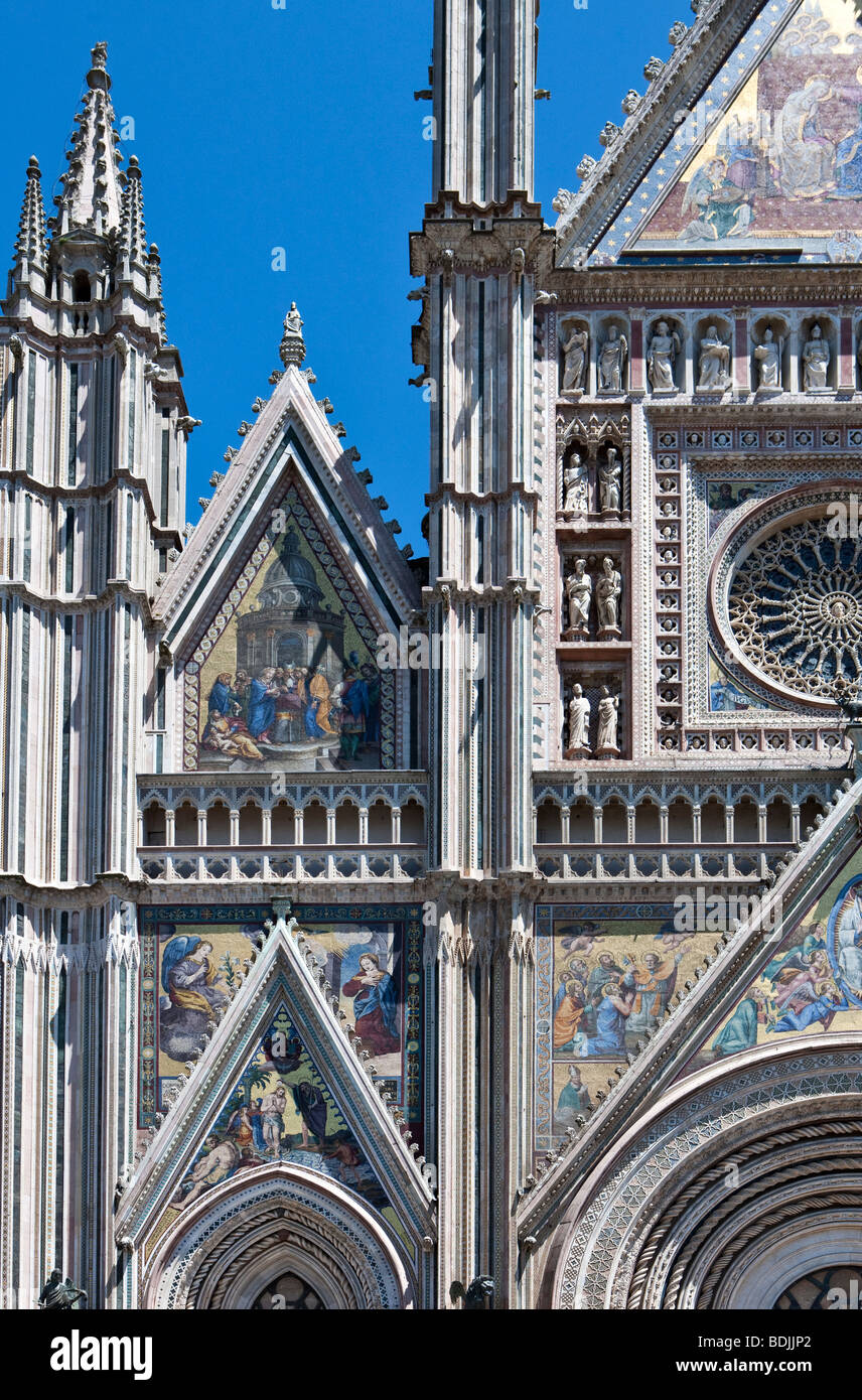 L'Italia,Umbria,Orvieto,la Cattedrale,dettaglio Foto Stock