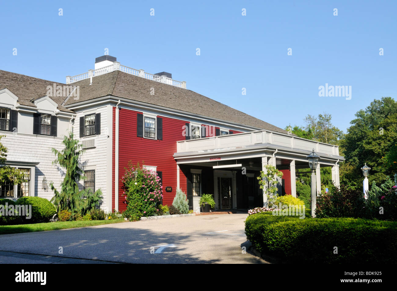 Storica Daniel Webster Inn e ristorante nel centro di Sandwich, Massachusetts, Cape Cod Foto Stock