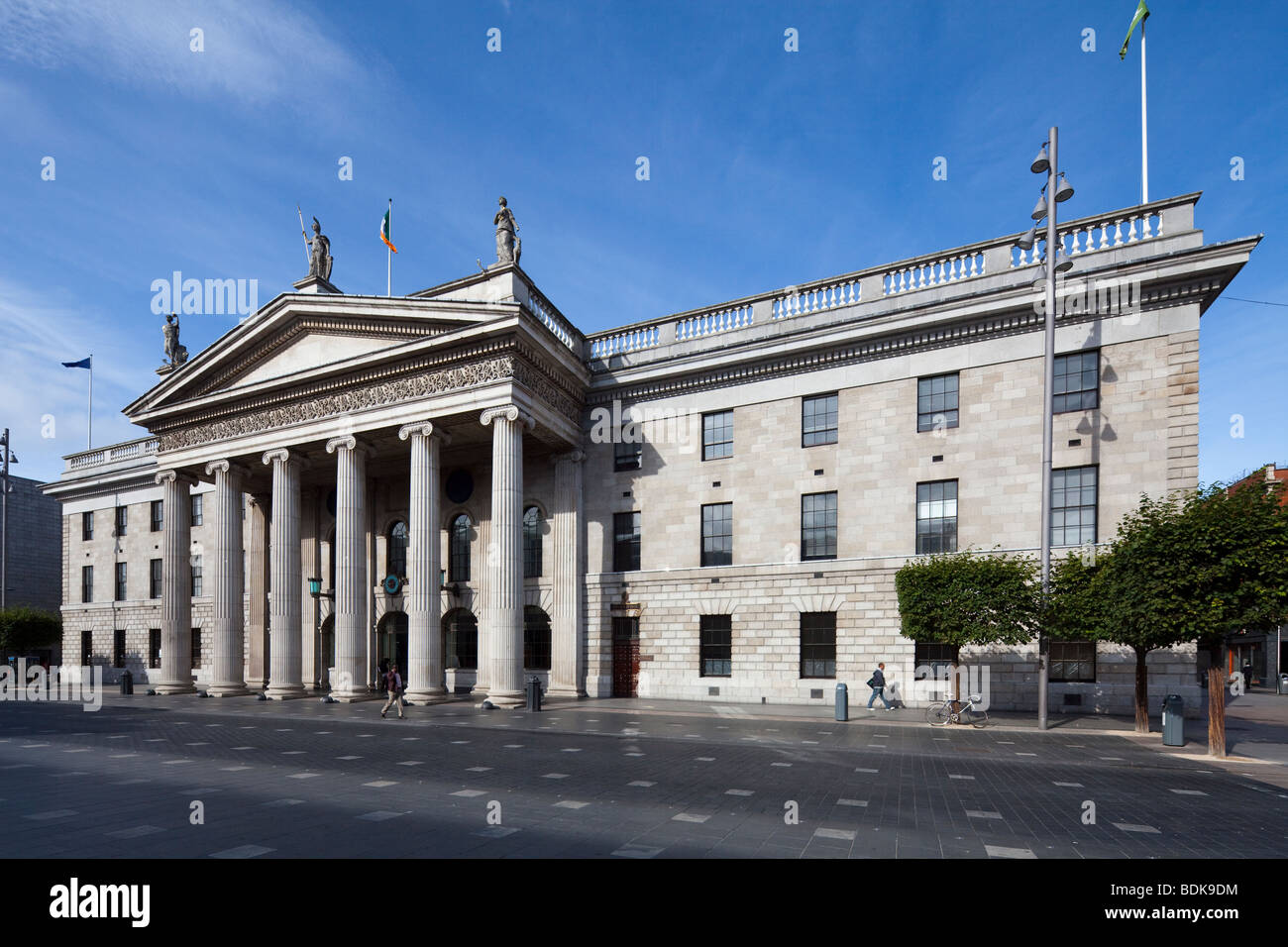 L'Ufficio Generale delle Poste, O'Connell Street, Dublin, Irlanda Foto Stock
