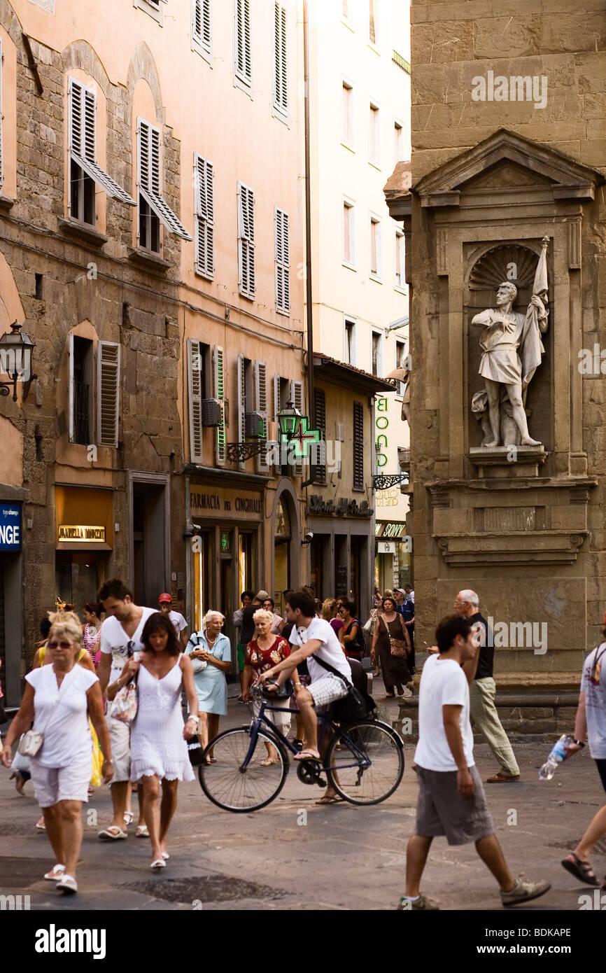 Scena di strada, Firenze, Italia Foto Stock