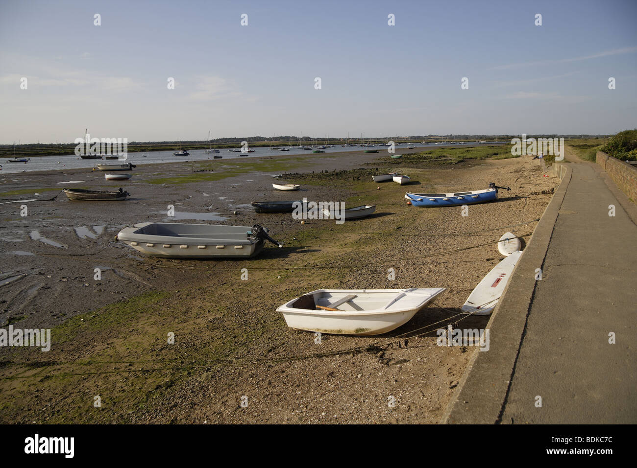 Mersea island West Mersea vista costiera Foto Stock