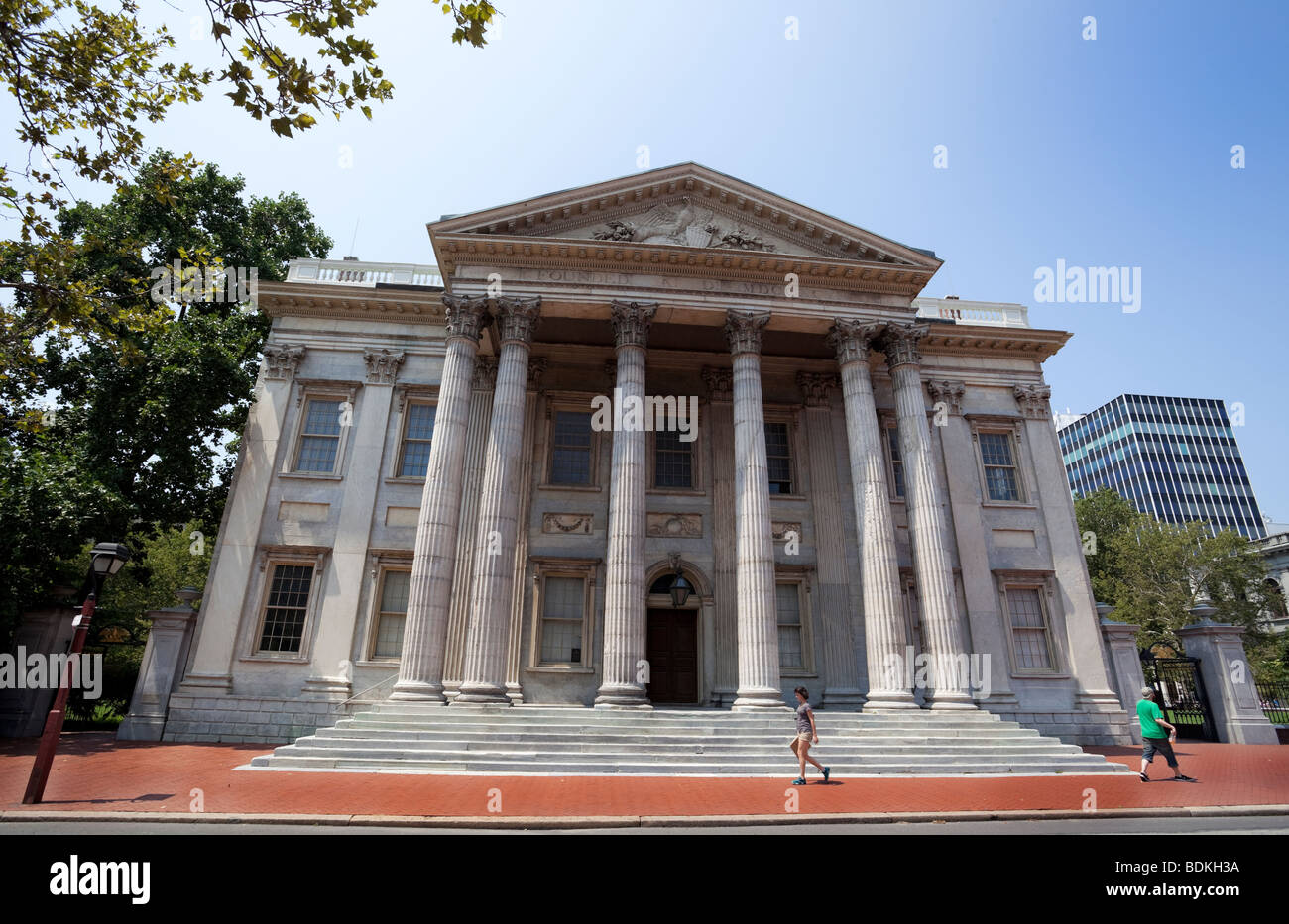 La prima Banca degli Stati Uniti, Filadelfia, Pennsylvania, Stati Uniti. Foto Stock