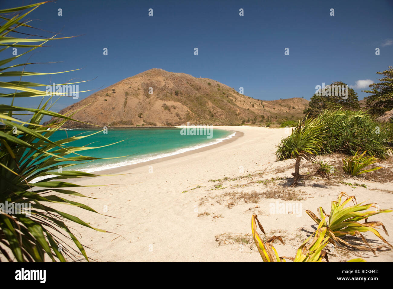 Indonesia, Lombok, South Coast, Mawun, spiaggia Foto Stock