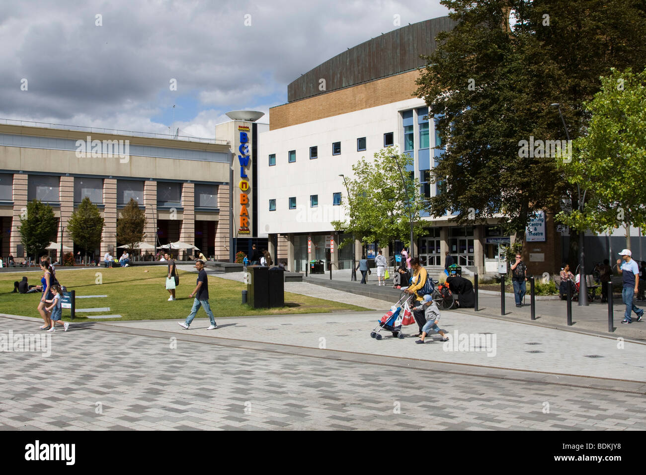 Luton town center high street Bedfordshire England Regno unito Gb Foto Stock