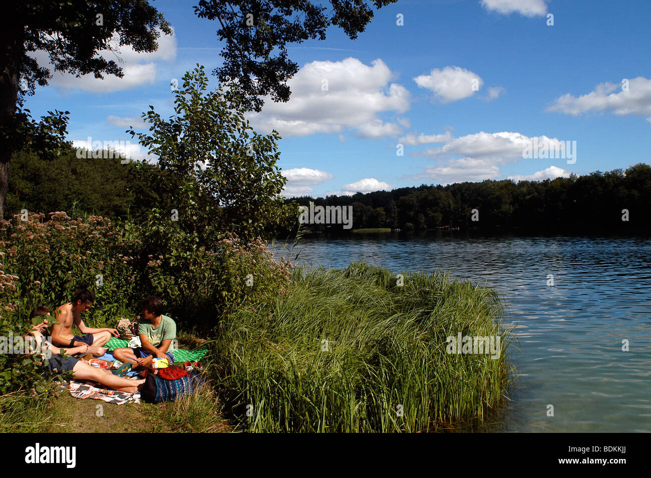 Lago Liepntzsee, Berlino, Germania Foto Stock