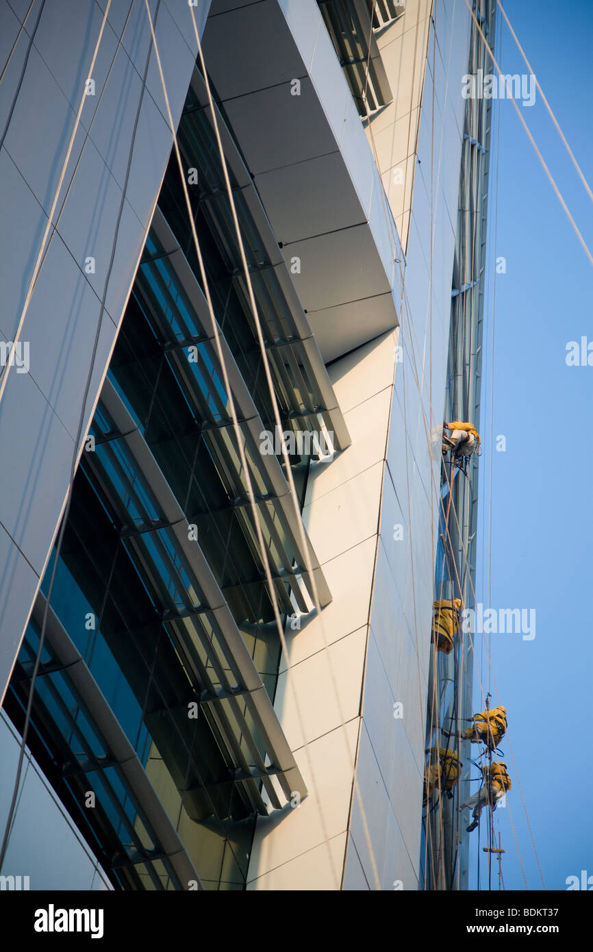 Il Bahrain World Trade Center Centro Rig di pulizia Foto Stock