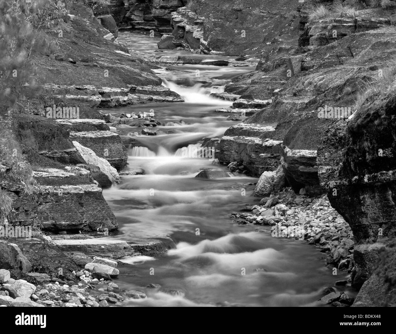 Il Red Rock Canyon. Waterton National Park, Canada. Foto Stock