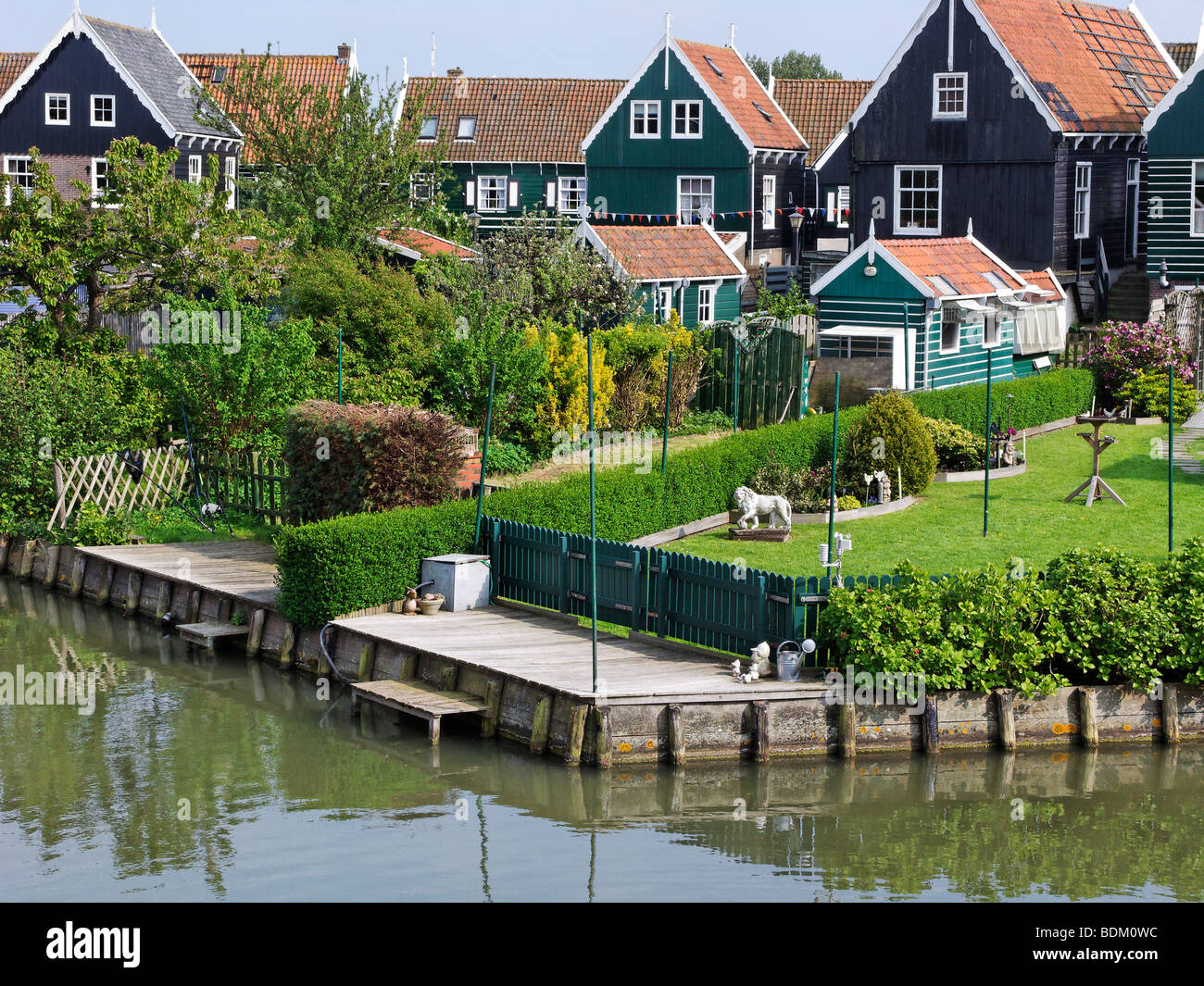 Case di Marken, Waterland, North Holland, Paesi Bassi. Foto Stock