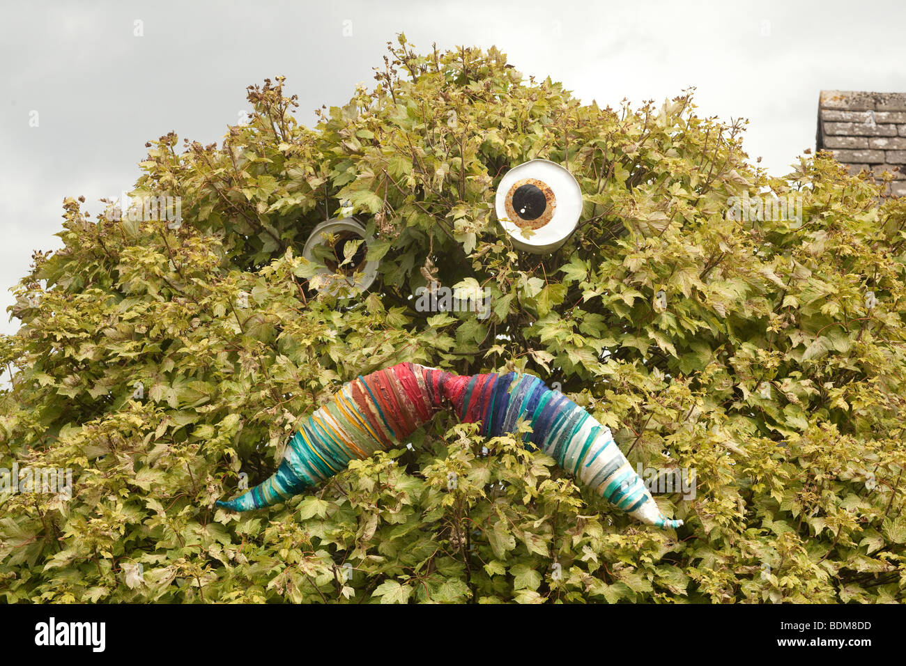 La scultura al Greenman festival 2009, Glanusk Park, Brecon Galles Foto Stock