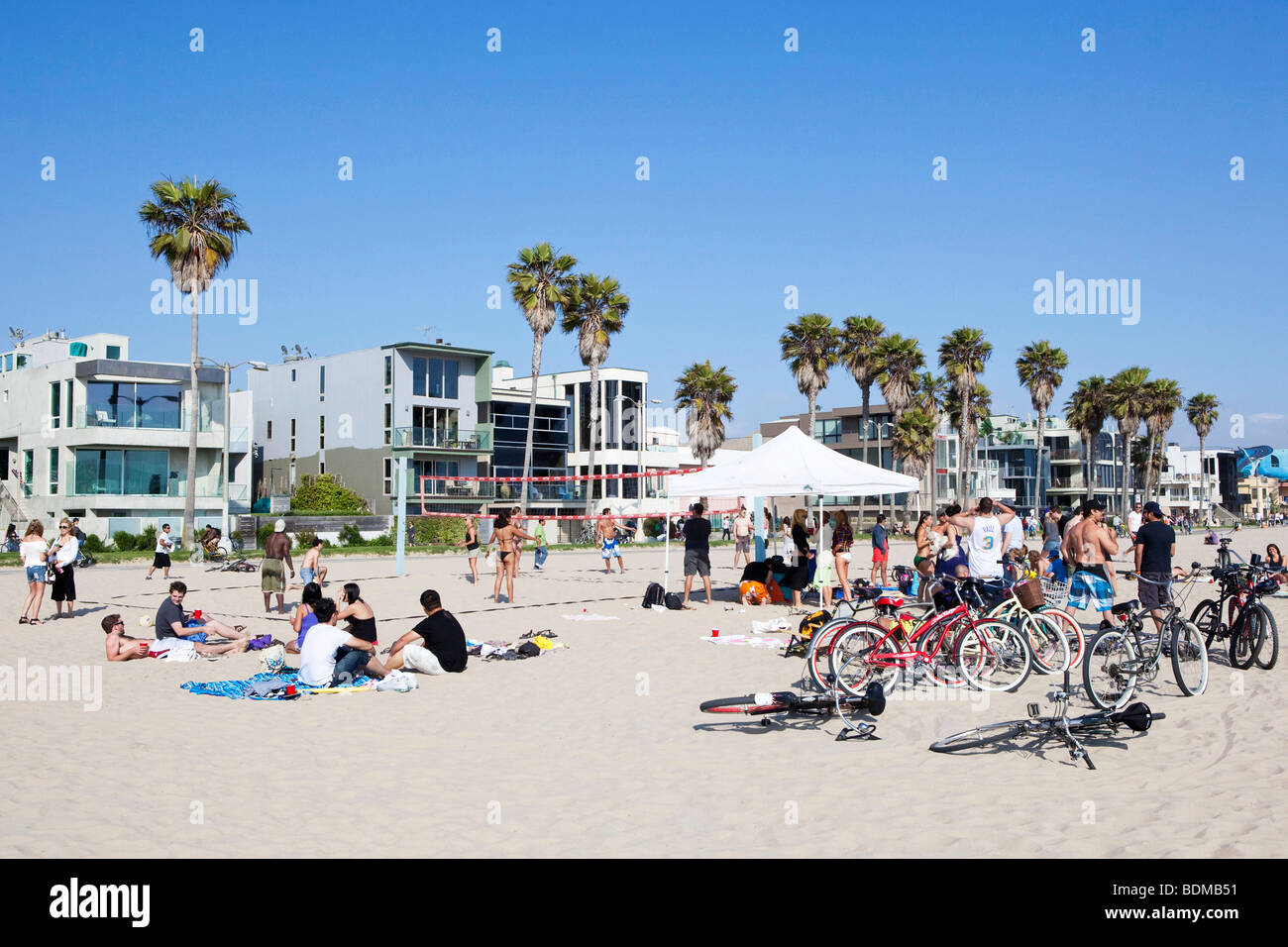 La spiaggia di Venezia a Los Angeles, California, Stati Uniti d'America Foto Stock