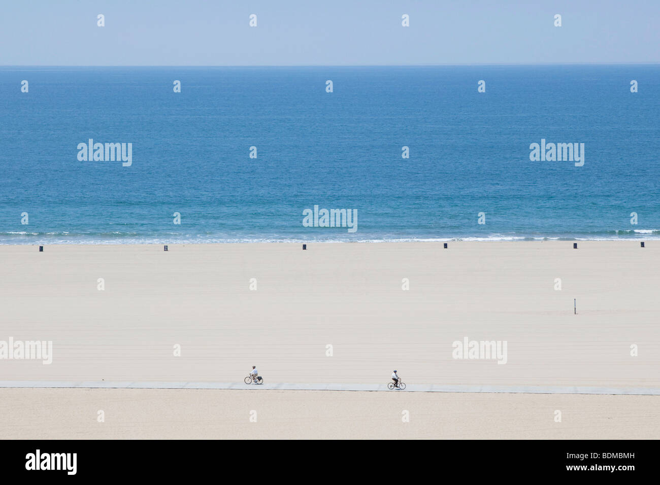 La spiaggia di Santa Monica a Los Angeles, California, Stati Uniti d'America Foto Stock