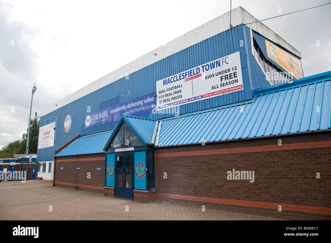Moss Rose, casa di Macclesfield Town Football Club, Cheshire Foto Stock