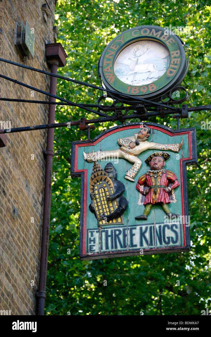I tre Re Magi public house, Clerkenwell Green, Londra, Inghilterra, Regno Unito Foto Stock
