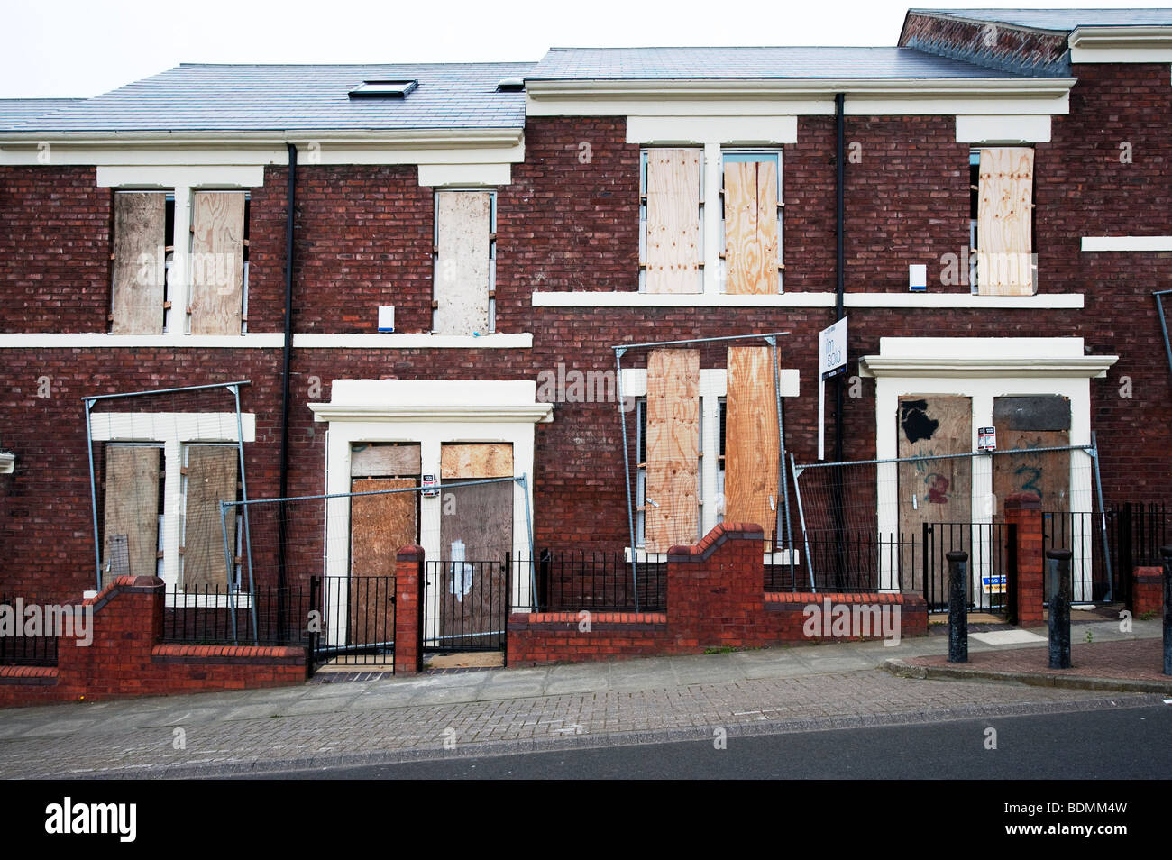 Riqualificazione urbana nel Benwell area di Newcastle-upon-Tyne Foto Stock