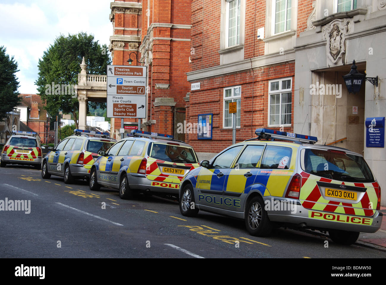 Eastbourne ufficio di polizia East Sussex Regno Unito Foto Stock