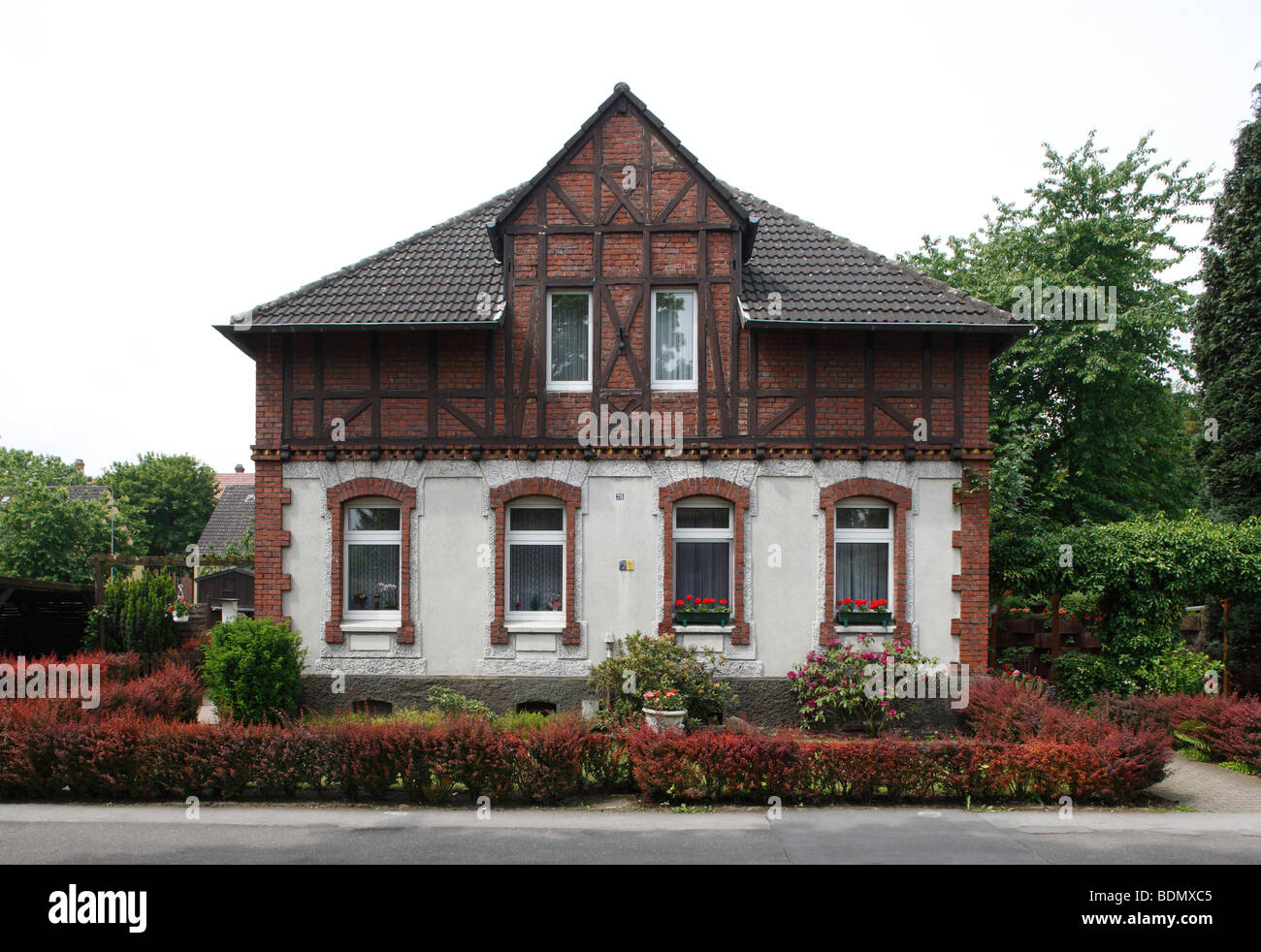 Dortmund-Eving, Alte Kolonie Eving, Doppelhaus Foto Stock