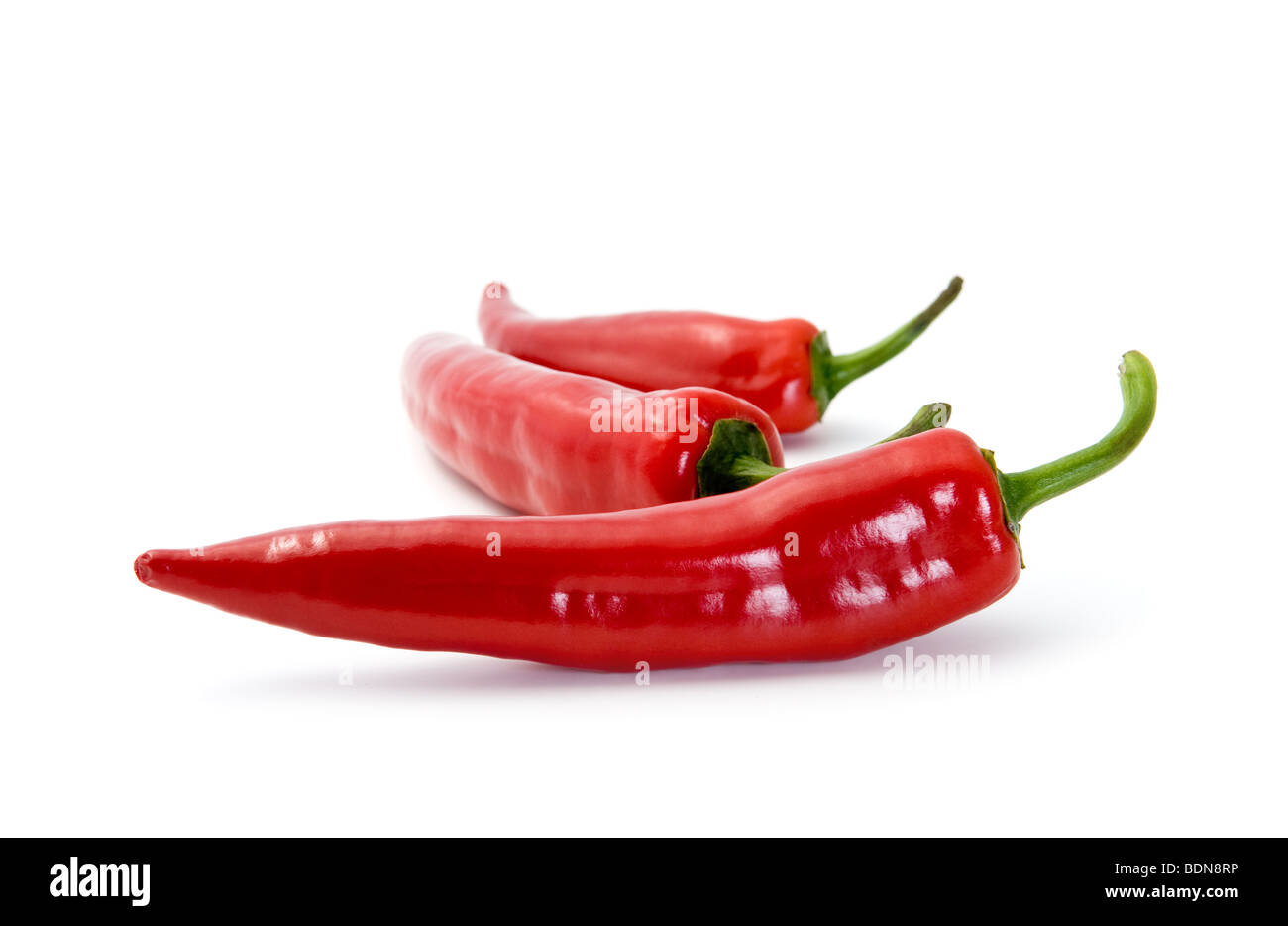 Red Hot Chili Peppers isolato su bianco Foto Stock