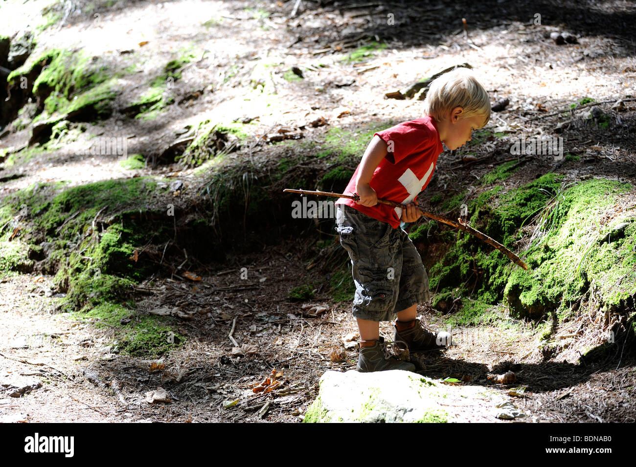 I bambini nella natura Foto Stock