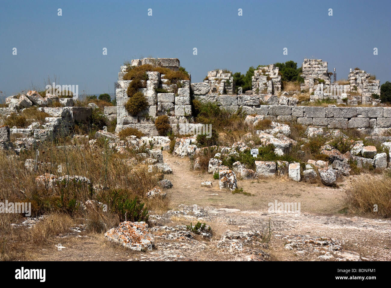 Fortezza Euryalos (Castello Eurialo), Belvedere, Sicilia (vicino a Siracusa). Foto Stock