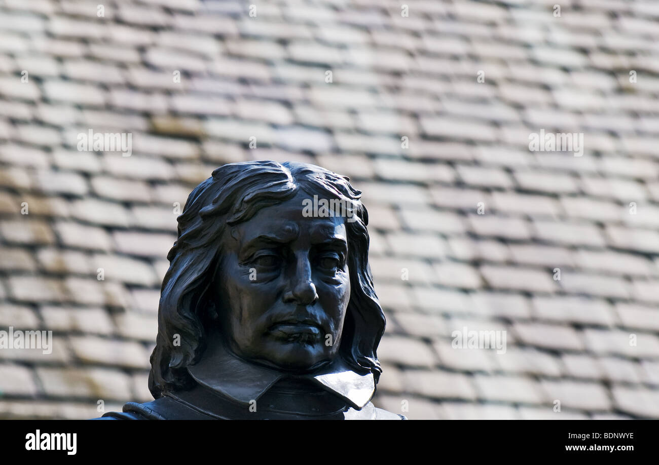 Statua di Oliver Cromwell fuori le case del Parlamento europeo a Londra. Foto di Gordon Scammell Foto Stock