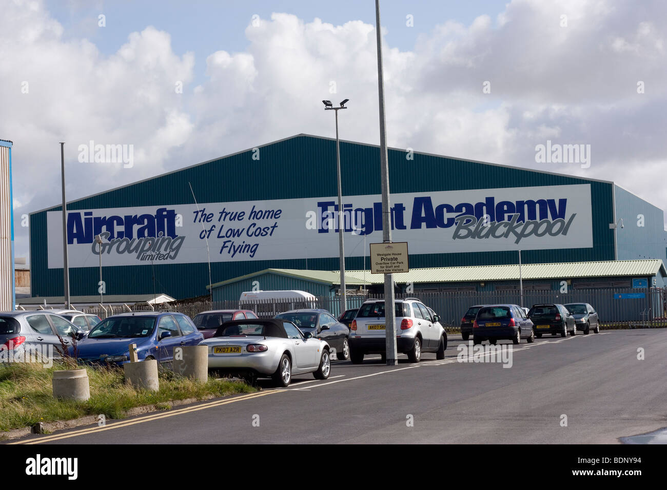 'Aeroporto Internazionale di Blackpool Lancashire Foto Stock