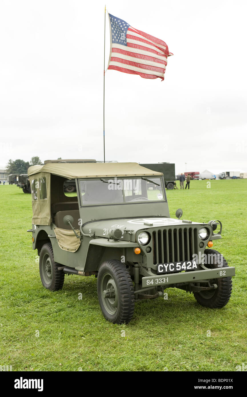 Un Americano Jeep Willys ampiamente utilizzato dalle forze USA Foto Stock